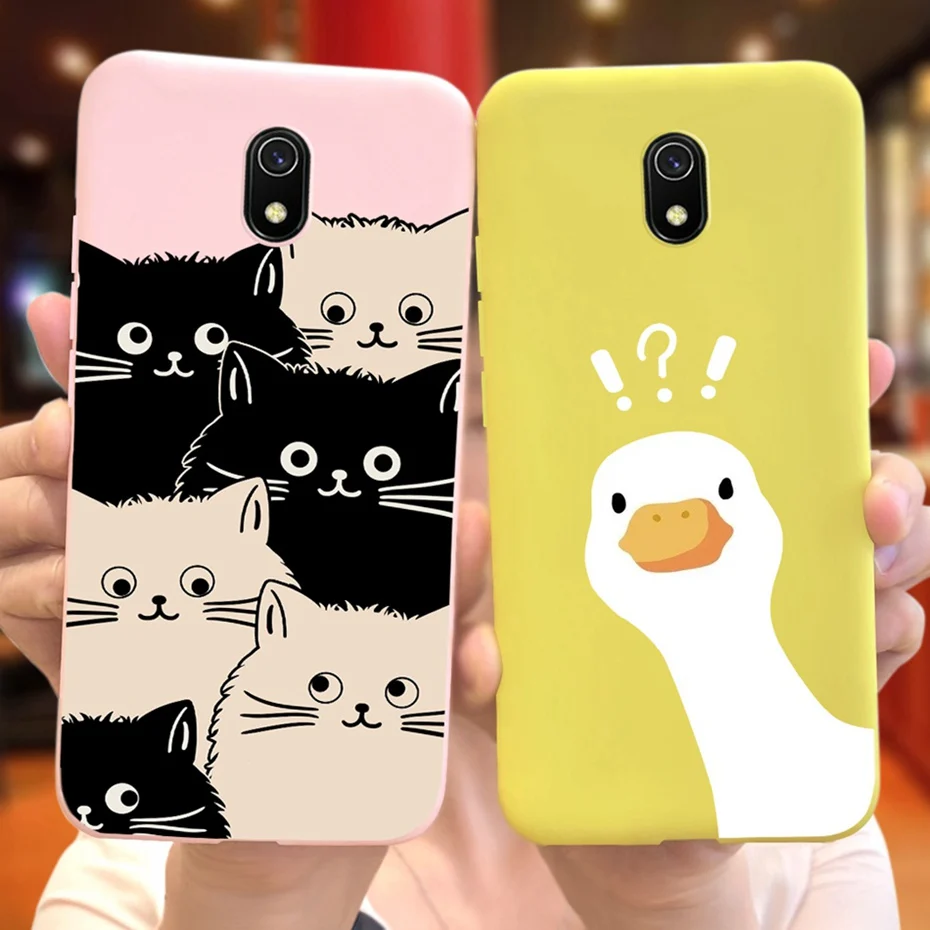 Custodia Per Xiaomi Redmi 8A / Redmi 8A Pro / Redmi 8 Cute Animal Cartoon Jelly Phone Bumper Per Redmi8 8A Pro Soft Silicon Cover