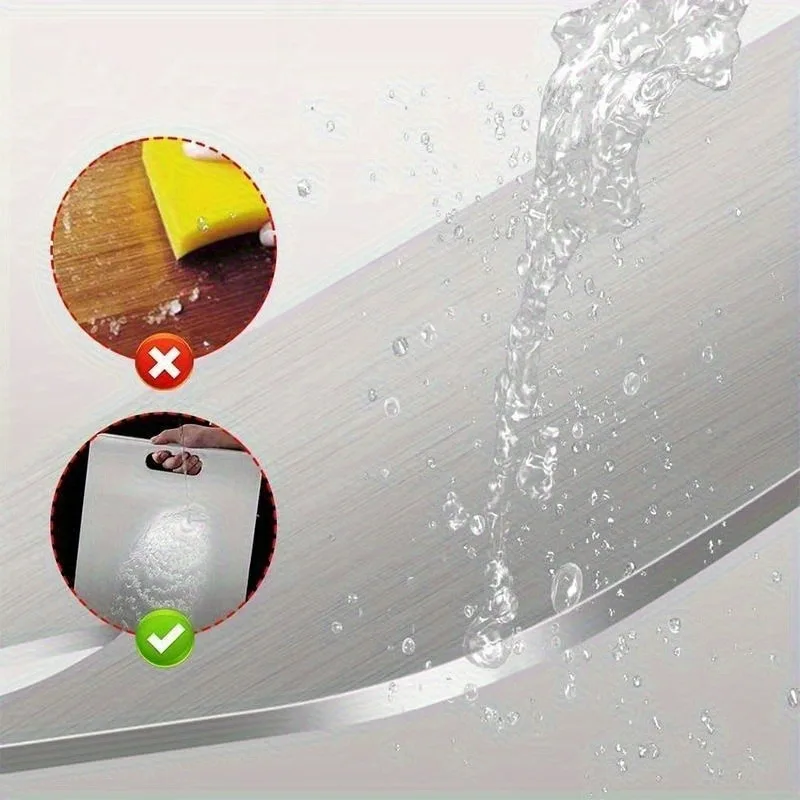 Thickened Stainless Steel Cutting Board Antibacterial and Mildew-proof Household Cutting Board Kitchen Kneading Dough Board