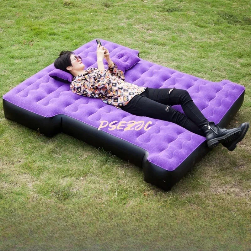 Car Mounted Travel Bed Equipped with Electric Air Pump, Inflatable Sofa Bed, Outdoor Truck Camping Travel Carrying Mobile Bed