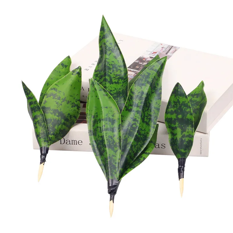 Artificial Succulents Plants House Decoration Accessories Tropical Fake Long Leaf Bonsai Hotel Party Home Decor Photo Props