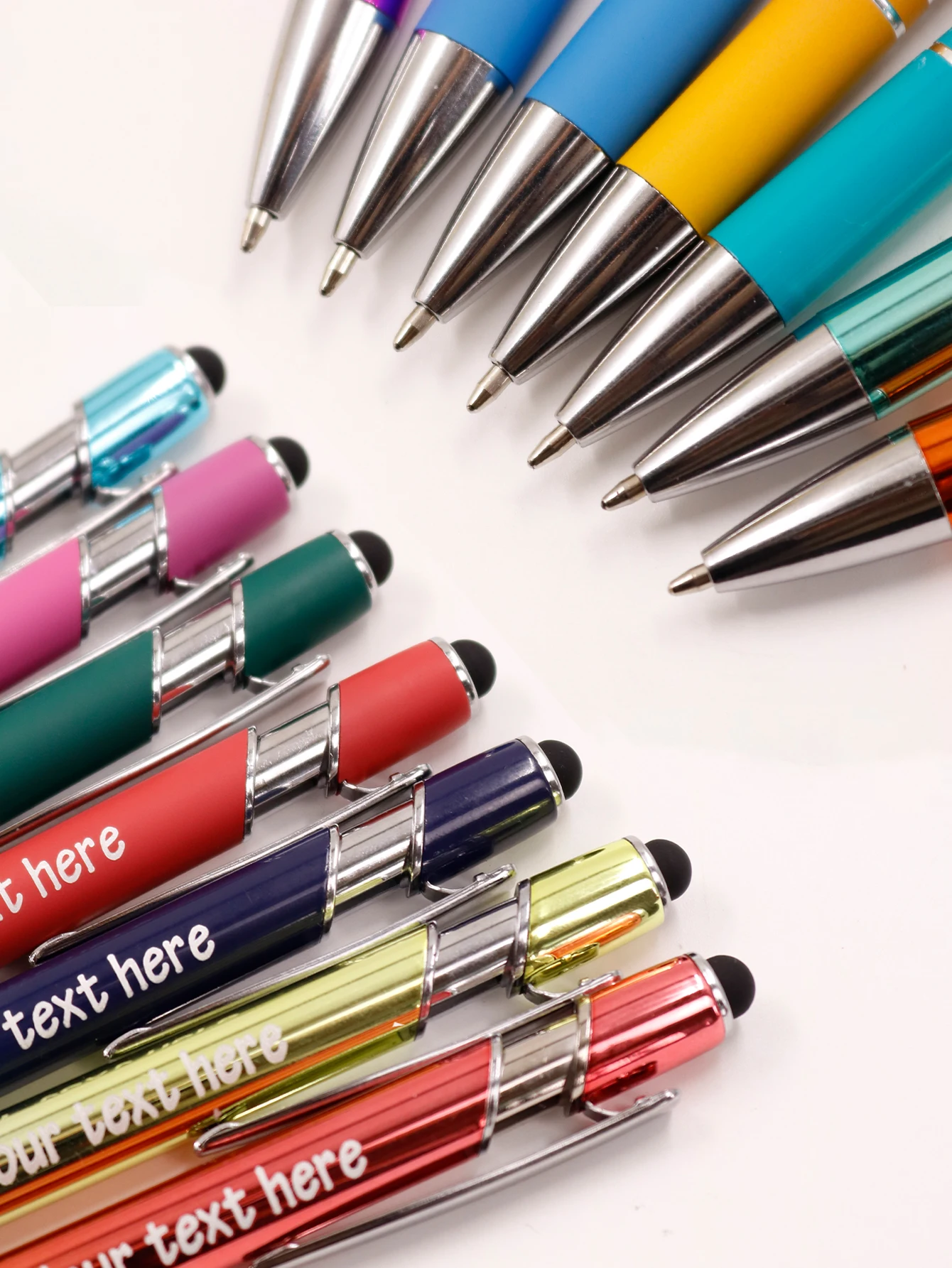 Penne a Sfera Personalizzate con Testo Graduale, Penne Gel Personalizzabili, Penne per Coppie Personalizzabili, Penne per Insegnanti, Penne Stylus, Festa degli Insegnanti - immagine 5