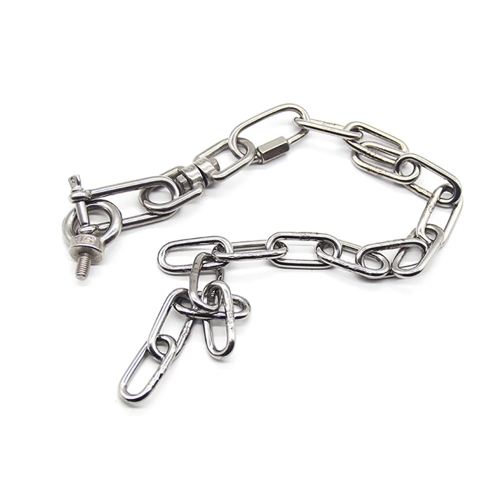 Lange D-Bügel-Lastklemme aus Edelstahl 304, M4–M16, für Ketten, Drahtseil, Heben, Paracord, Outdoor, Camping, Überlebenseil – Detail 9