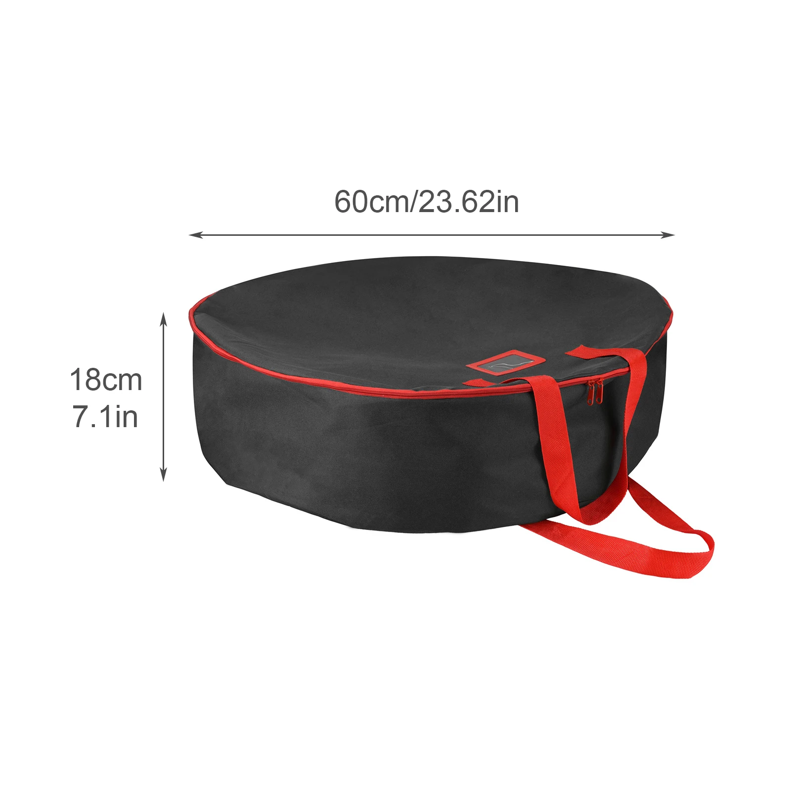 Storage Bag Wreath Container Handles Canvas Oxford Cloth Christmas Party Decoration Zippered Clean Up Home Supply Organized Bags