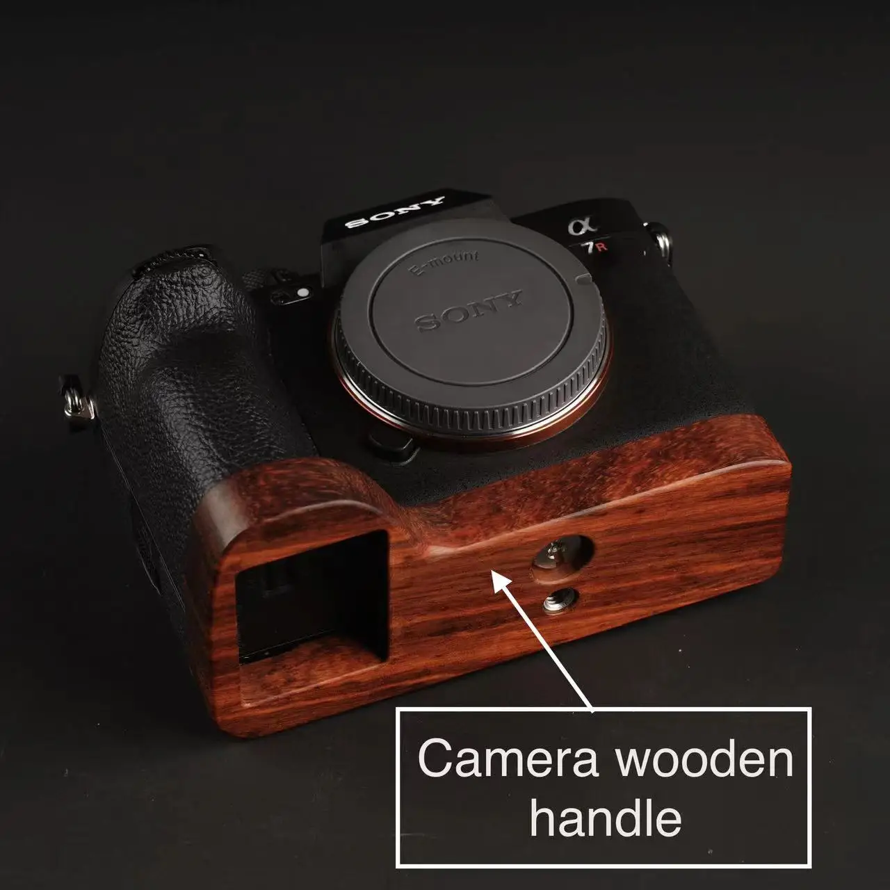 Рукоятка для камеры Sony A7R5 A7R4 A7R3 A7S3 A1 из эбенового дерева, защитная основа из твердой древесины
