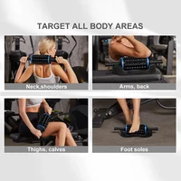 NEW Cordless Roller Body Massage Rechargeable Vibrators 360 Rolling Percussive Massager Muscle Relaxation Back Foot Leg Relaxer 6