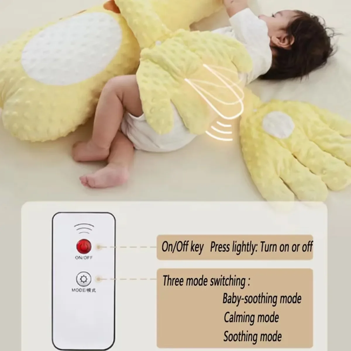 Baby Sleeping Patting Doll Pillow Soothing Palm Remote Control Electric Sleep Companion Automatic Baby Pillow Toddler Nursing 3