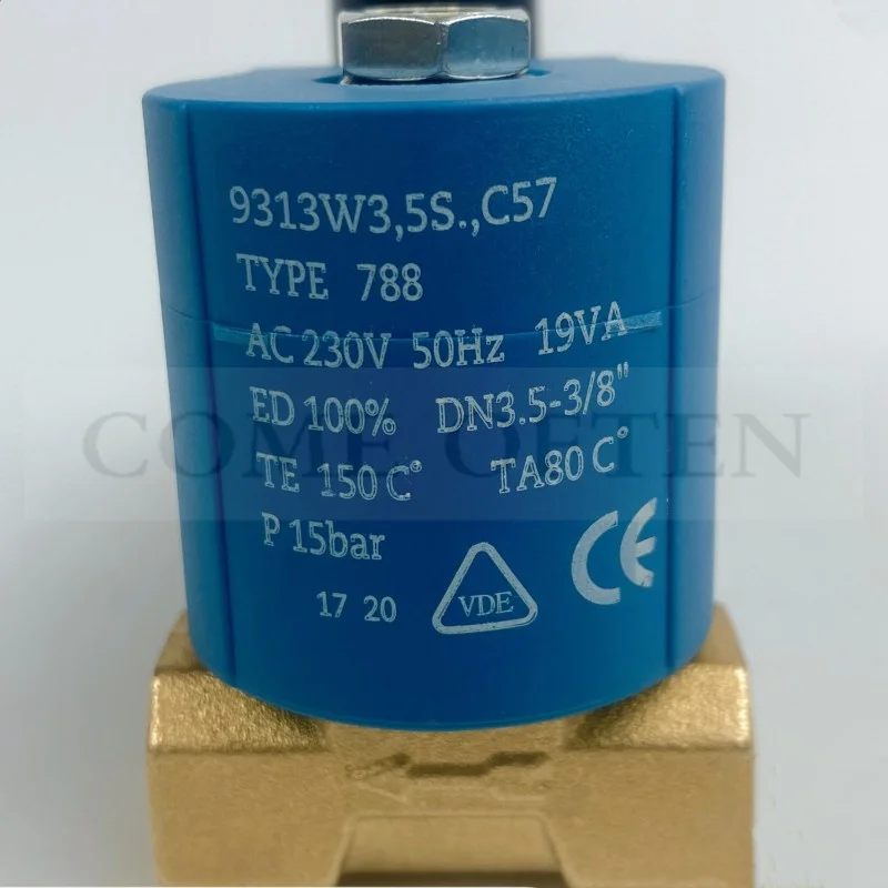 Máquina Plástica do Parafuso da Extrusora Válvula Solenóide B12 C57 Tipo788 Ac230 19va g3 Bobina 15bar