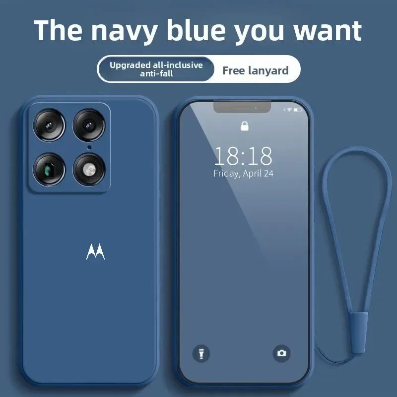 Enhanced Liquid Silicone Lanyard Phone Cover with Signature Edge Design