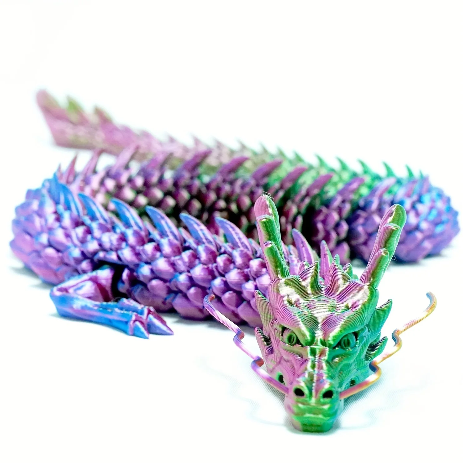 Drago Articolato & Uovo di Drago Stampato in 3D – Decorazione Fantastica Giocattolo Fidget Idea Regalo Unica Casa Camera Bambino Fluorescente Brilla nel Buio