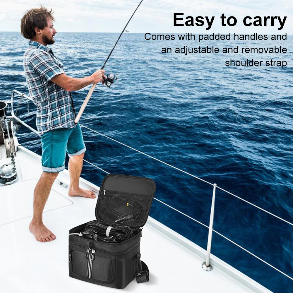 Carrying Case for Ef Ecoflow River 2 Portable Power Station Bag Storage Case Waterproof Anti-drop with Shoulder Strap & Handle