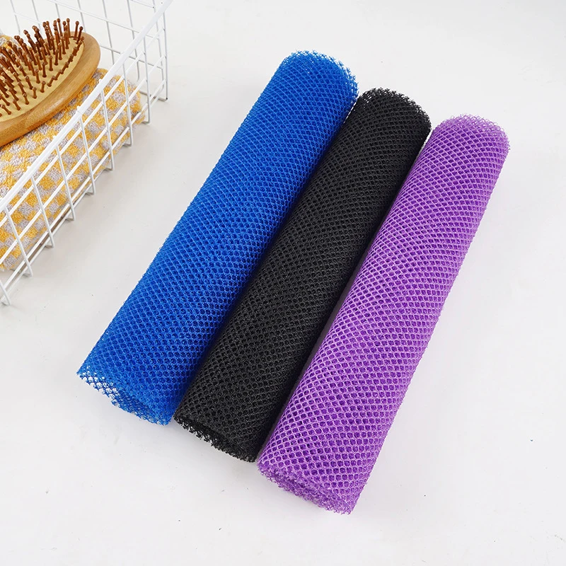 1PC Back Scrubber African Exfoliating Net Sponge Skin Smoother Long Strip African Bath Sponge Exfoliating Mesh Smooth Skin shower scrubber exfoliating scrubber skin exfoliating cloth