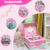 Magical Unicorn Jewelry Box, Spinning Unicorn with Jewelry Drawer, Small Rectangular, Square Jewelry Box 3