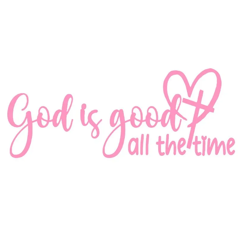 Elegant Inspirational 'God is Always Good' Christian Car Sticker