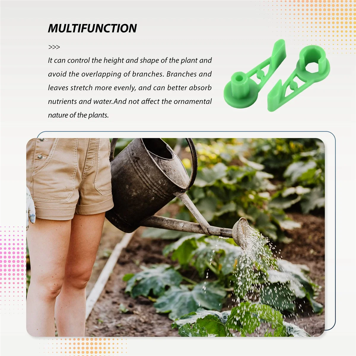 60Pcs 360 Degree Plant Stem Trainer Clips, Adjustable Plant Branches Bender Clips, Plant Training Control of Plants