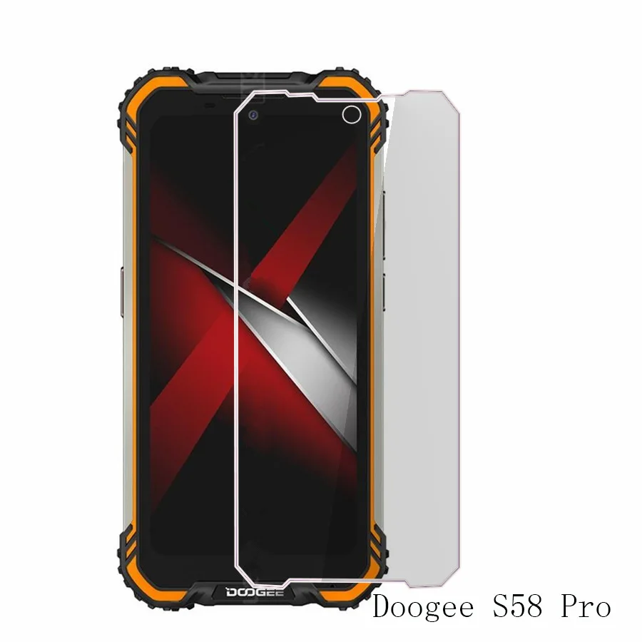 KJYF [3 Pezzi] Vetro Temperato Per Doogee S58 PRO - Pellicola Protettiva Schermo Ultra Resistente - Durezza 9H, Antigraffio, Trasparente