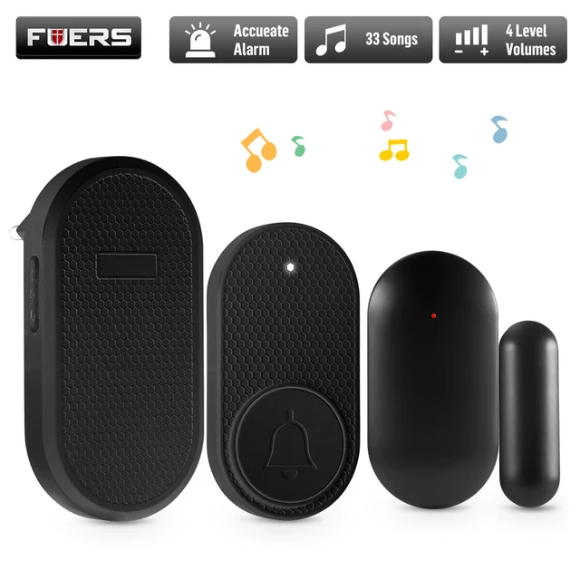 Fuers M558 Doorbell Smart Home Remote Wireless Intelligent Button Security System with Window Door Sensor Burglar 33 Songs 1