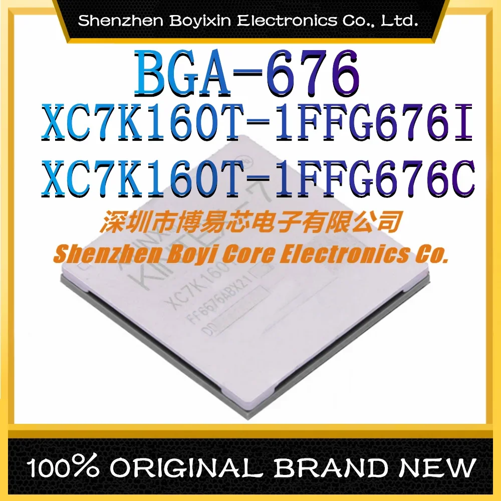 XC7K160T-1FFG676I XC7K160T-1FFG676C Package: BGA-676 Programmable Logic Device (CPLD/FPGA) IC Chip xc7k160t 1ffg676i xc7k160t 1ffg676c xc7k160t 1fbg676i xc7k160t 1fbg676c xc7k160t 1fbg484i xc7k160t 1fbg484c xc7k160t ic chip bga