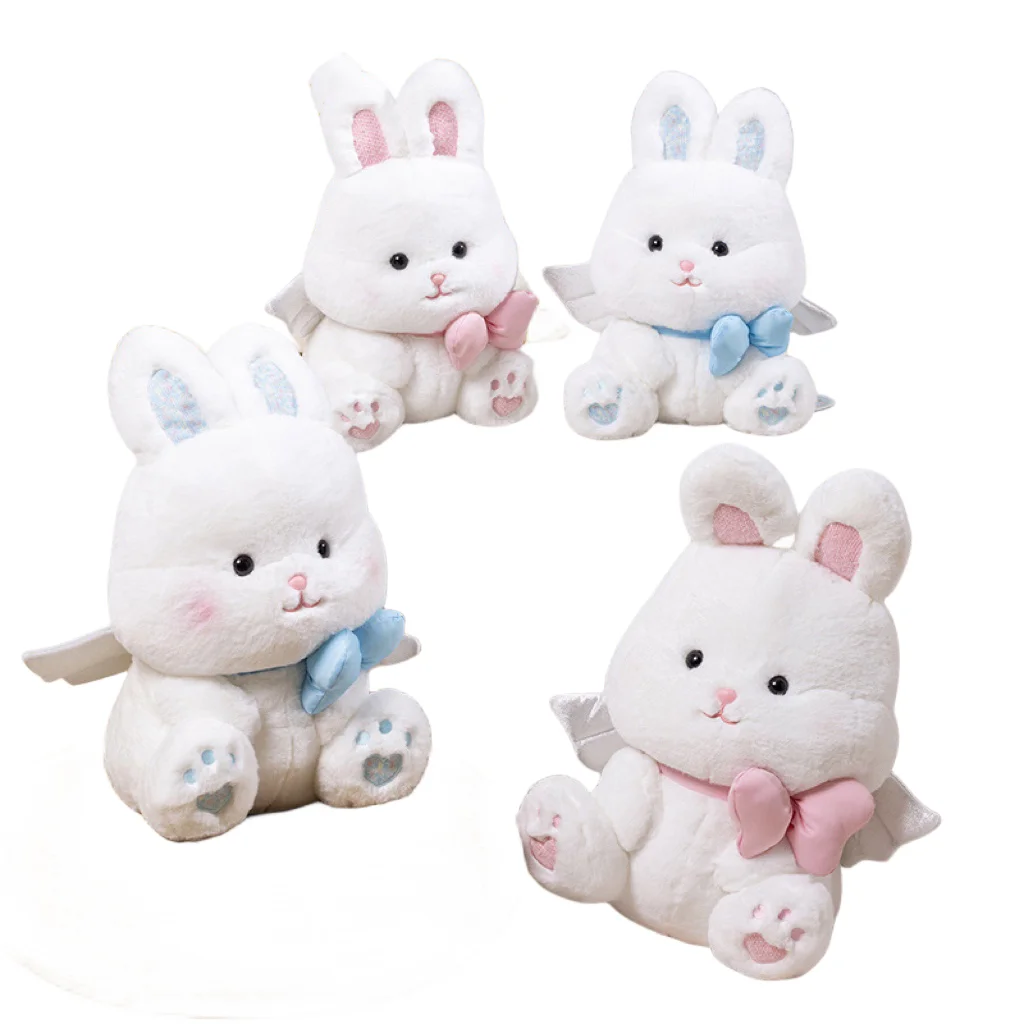 

Новинка Симпатичные креативные синие и розовые банты, крылья кролика, плюшевые игрушки, удобные украшения для дивана, украшения для комнаты, подарки на день рождения для девочек и детей