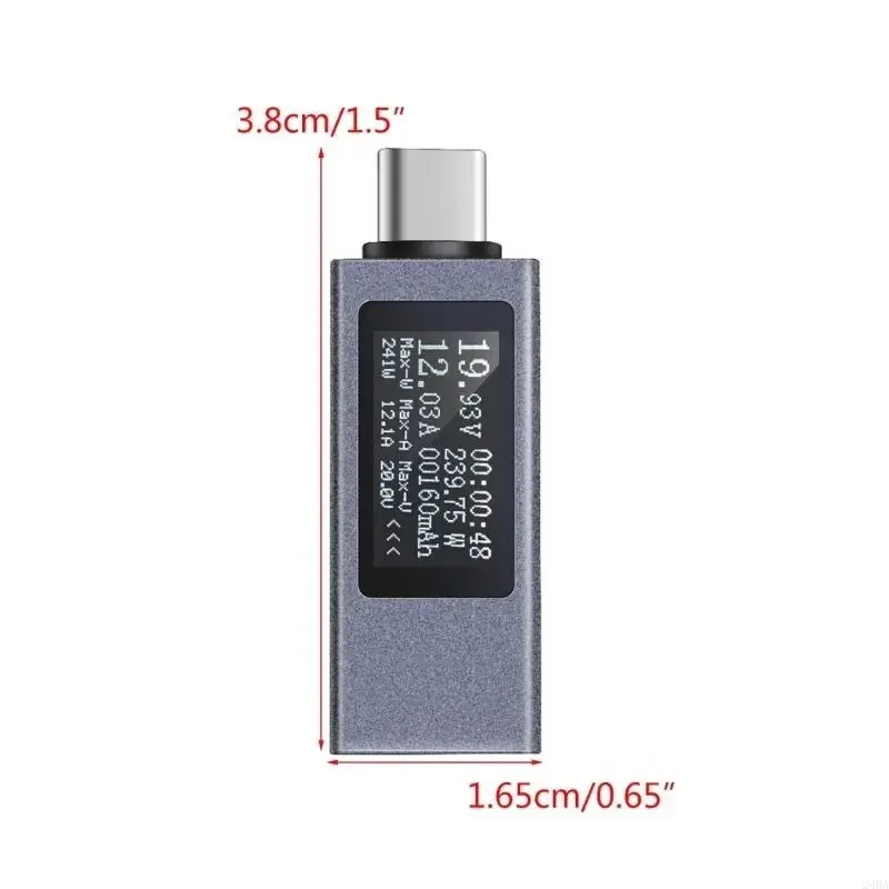 KOWSI USB C 미터 전류 테스터 USB 체커 USB 충전 감지기 USB C 전압계 전류계 감지기