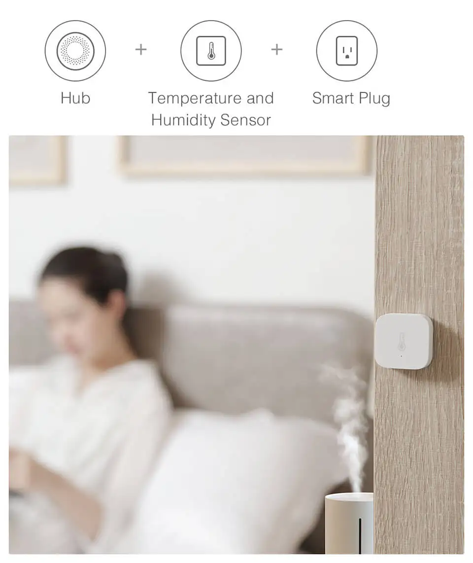 Temperature Sensor Smart Air Pressure Humidity Sensors WSDCGQ11LM Smart Control