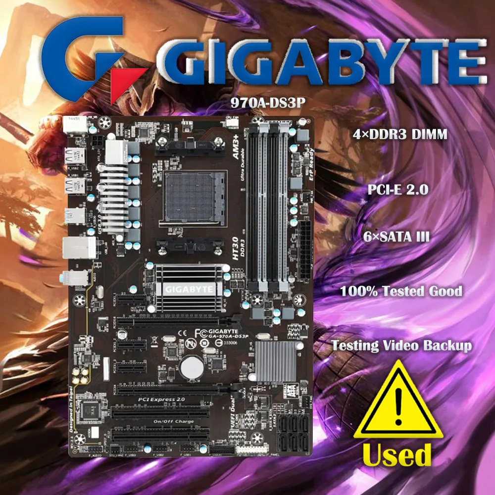 Gigabyte-placa-mãe Original Soquete Ga-970a-ds3p Am3 Am3 Mais Ddr3 970a-ds3p Boards 32gb Desktop