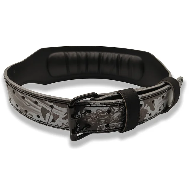 Gym Weight Lifting Belt, Mythology Style Powerlifting Belt, PU Fitness Belt for Men & Women Gym Strength Training Waist Support 3