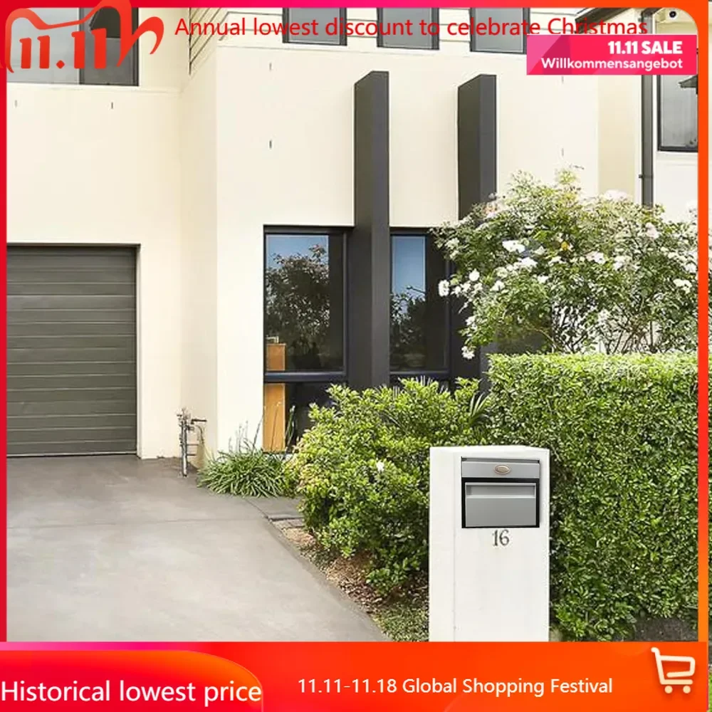 Large Package Delivery Boxes for Outside, Extra Large Mailbox for Parcel, Alloy Steel Post Mailbox, Wall Mounted Lockable