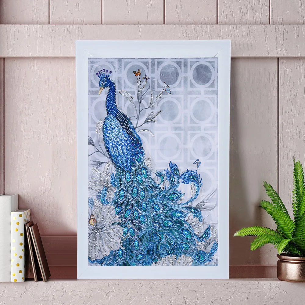 5D Diamond Embroidery Animal Peacock Flower Special Shaped Diamond Painting Cross Stitch Crystal Picture Home Decor diamond painting
