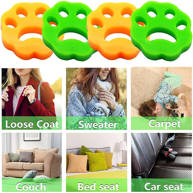 2-pc Silicone Lint and Dirt Remover – Handy & Convenient, Easy to Clean, Effectively Absorbs Dirt and Hair From Any Fabric or Surface - Image 6