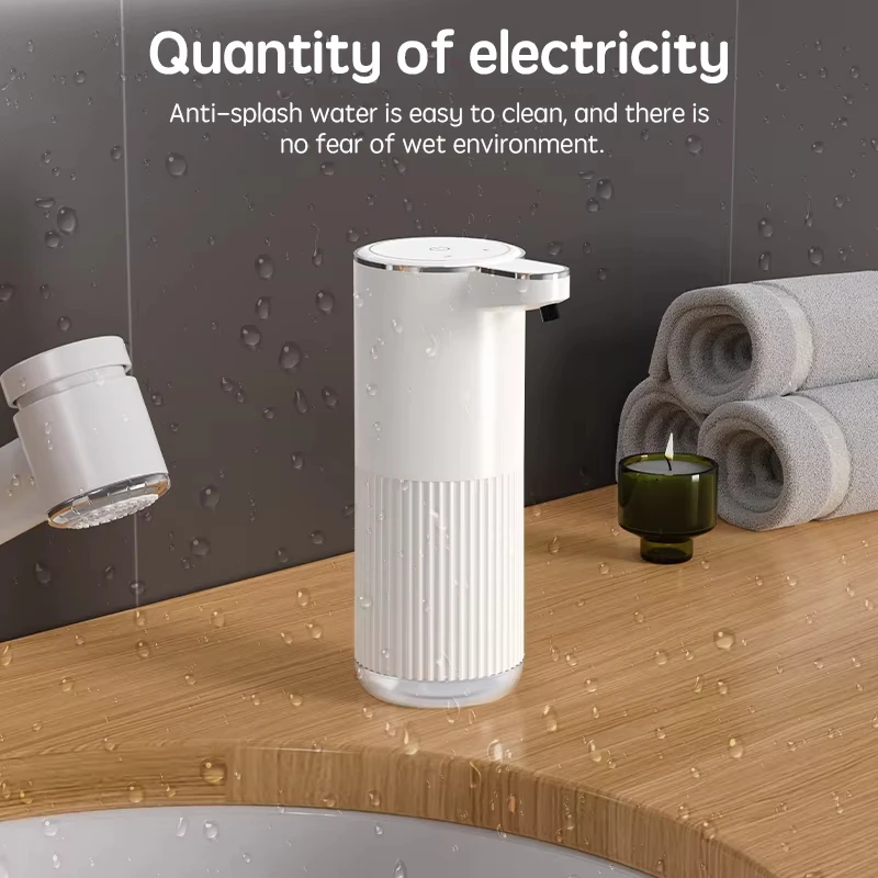 360Ml Automatic Soap Dispenser Bathroom Accessories Automatic Liquid Soap Dispenser Type-C 4 Level Foam