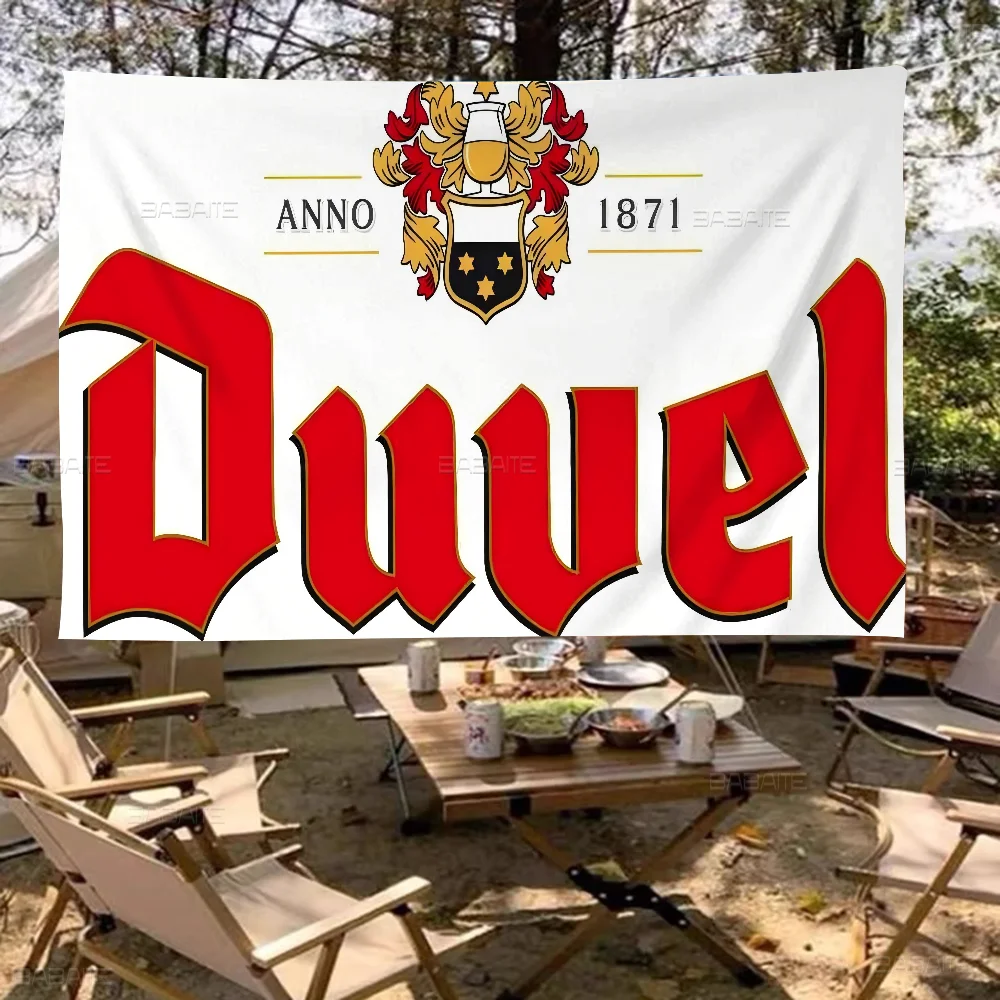 thumbnail image 1 of Bandera grande impresa con cerveza Duvel, arte de ciencia ficción, decoración del hogar, pancarta decorativa, 1 of 5