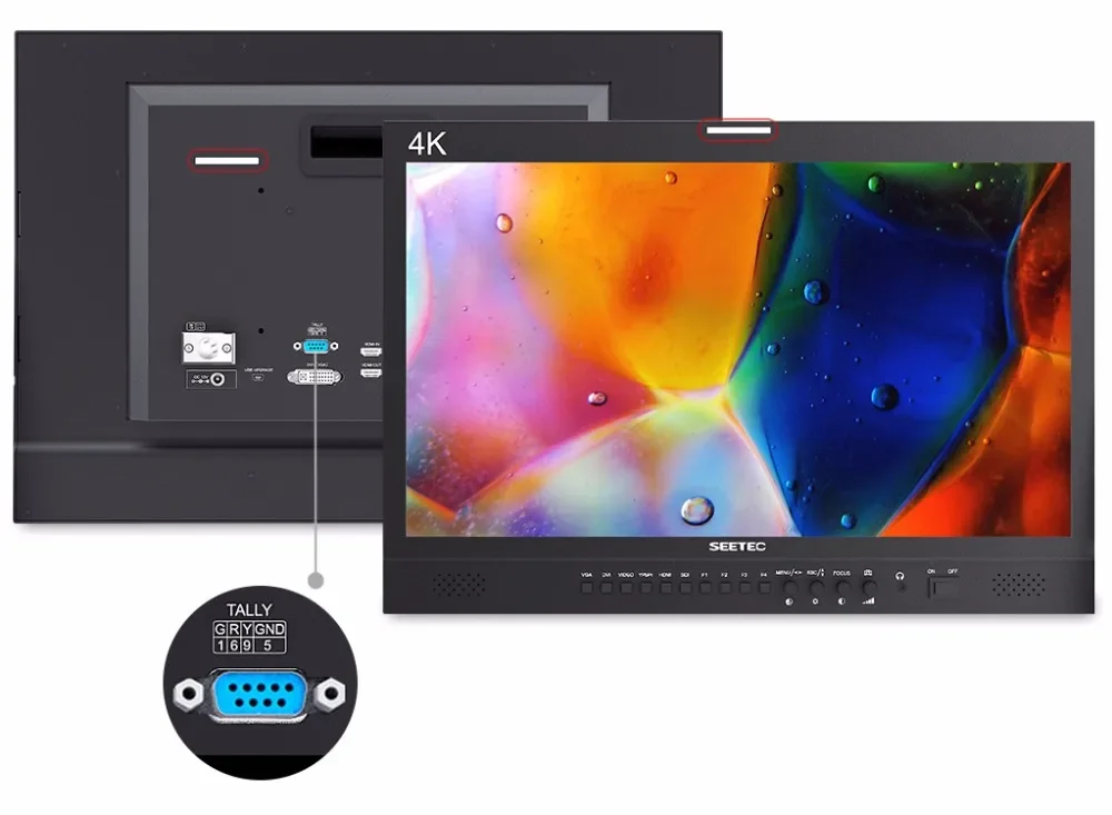 Seetec 4K215-9HSD-192 21.5 Inch Pro Broadcast Monitor IPS 1920x1080 3G-SDI 4K HD