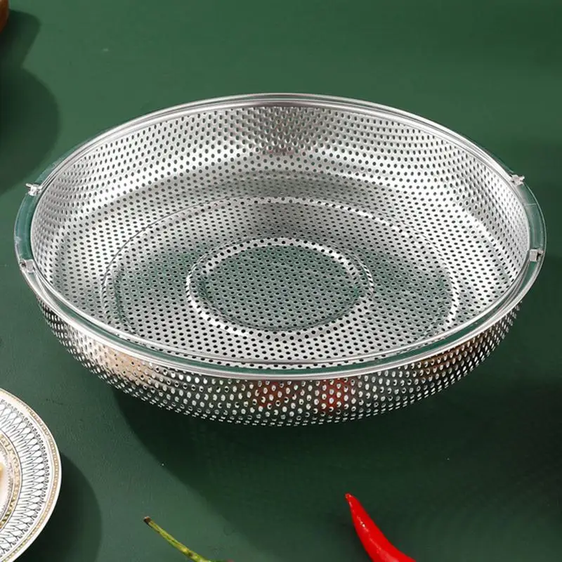 

Food Steaming Basket Practical And Functional Durable Grid Drain Basket Multifunctional Versatile Easy To Use Kitchen Accessory