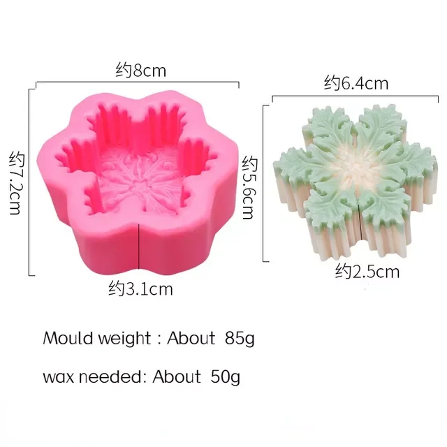Roosiõie kujuga silikoonküünla vorm Fondant šokolaadikoogivormid aroomiteraapia kipsist küünal käsitsi valmistatud seebivormi koogi küpsetamine