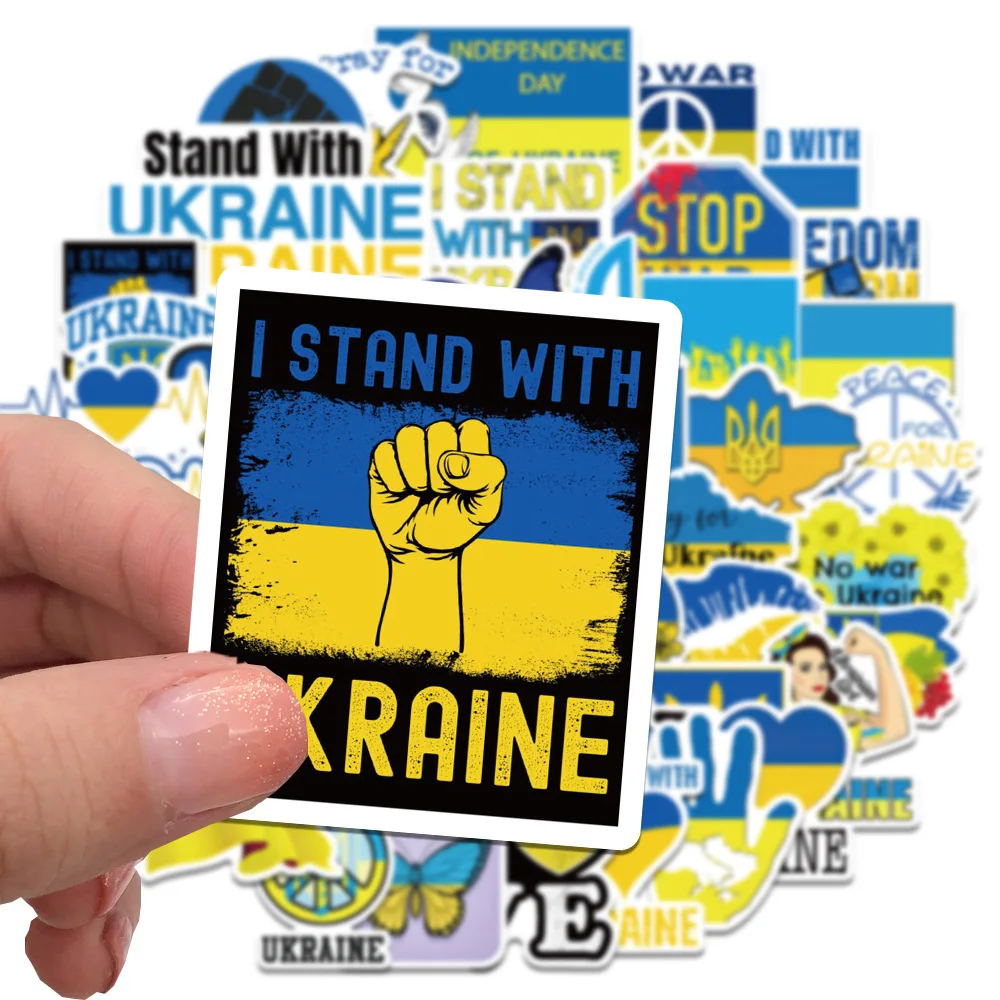 50PCSUkraineStickersLovePeaceGraffitiStickersPrayforUkraine