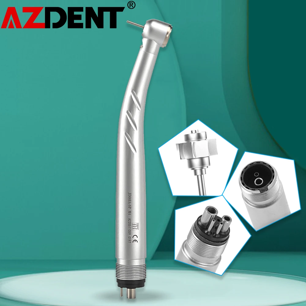 Dental High-Speed Handpiece With LED Light - 2-Hole Borden, 350,000 RPM, Ceramic Bearing