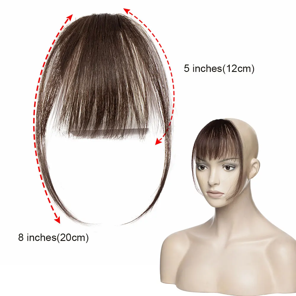 SEGO Clip In Bangs Human Hair Air Bangs Invisible Brazilian Blonde Hair Pieces Non-remy Replacement Extension human hair bangs