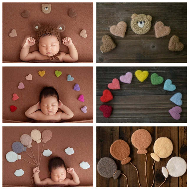 2023 New 7/10Pcs DIY Handmade Baby Wool Felt Rainbow Stars Love Heart Home  Party Decor - AliExpress