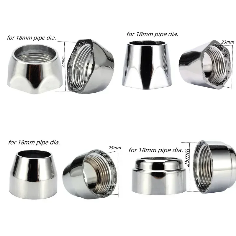 2pc Universal Faucet Outlet Bend Fixed Nut Tap Water Pipe Base Water Pipe Connector Replacement Kitchen Bathroom Tap Accessories water pipe connector,faucet accessories