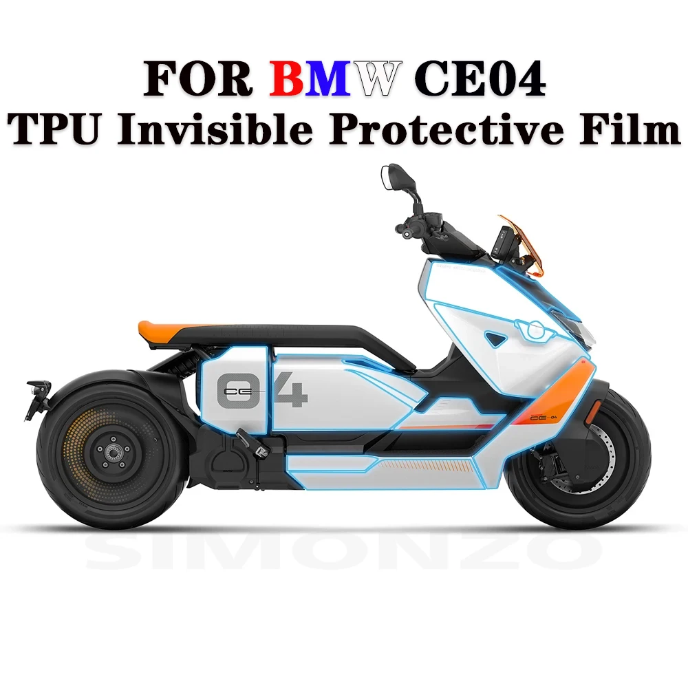 

For BMW CE04 ce 04 TPU Protective Film Windshield Fairing Anti-Scratch Transparent Invisible Protective Film
