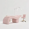 Turri Unique Luxury Pink Lashes Eyebrow Bed Table Aesthetic Eyelashes Salon Bed Furniture Set Cama Lash For Lashista 1