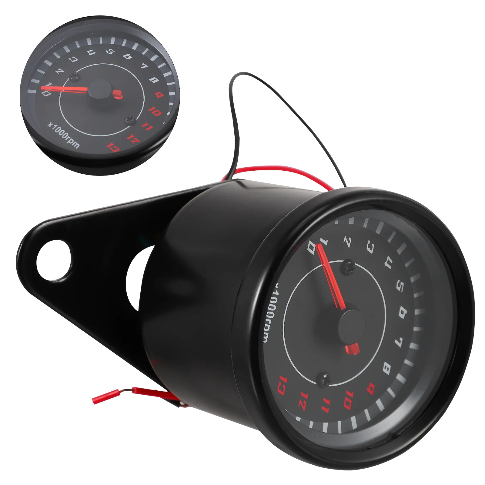 

Portable Motorcycle Backlit Tachometer LED Display Motorbike Modified Gauge