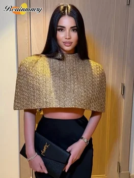 Elegant Sparkle Capelet Top 1