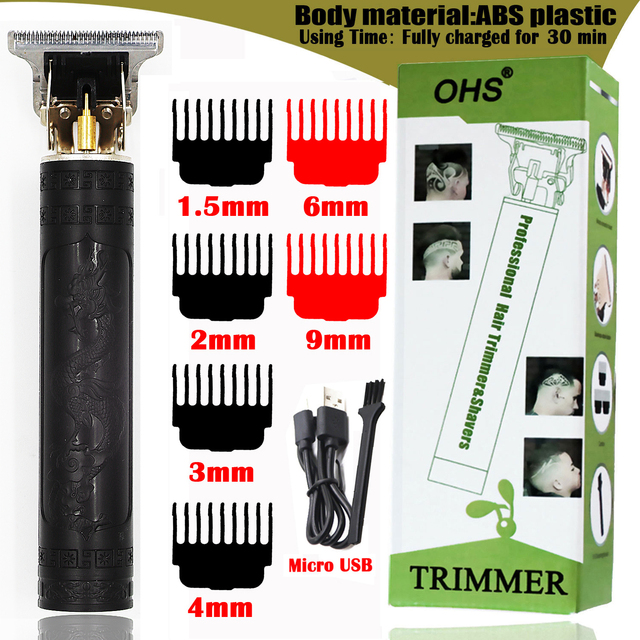 Trimmer Barber Hair Clipper Cordless Hair Cutting Machine Beard Trimmer Shaving Machine Wireless Electric Razor Men Shaver