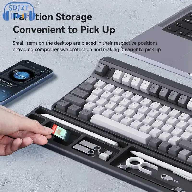 wrist pad Keyboard Wrist Rest Pad Ergonomic Soft Memory Foam Support Desktop Storage Box Easy Typing Pain Relief For Office Home