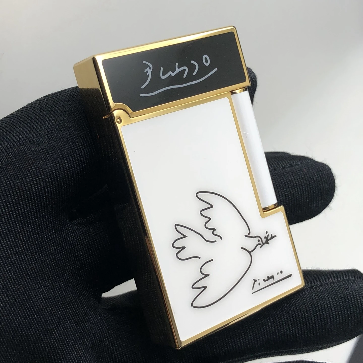 S.T. Collezione Di Accendini Dupont L2 Bird Pattern