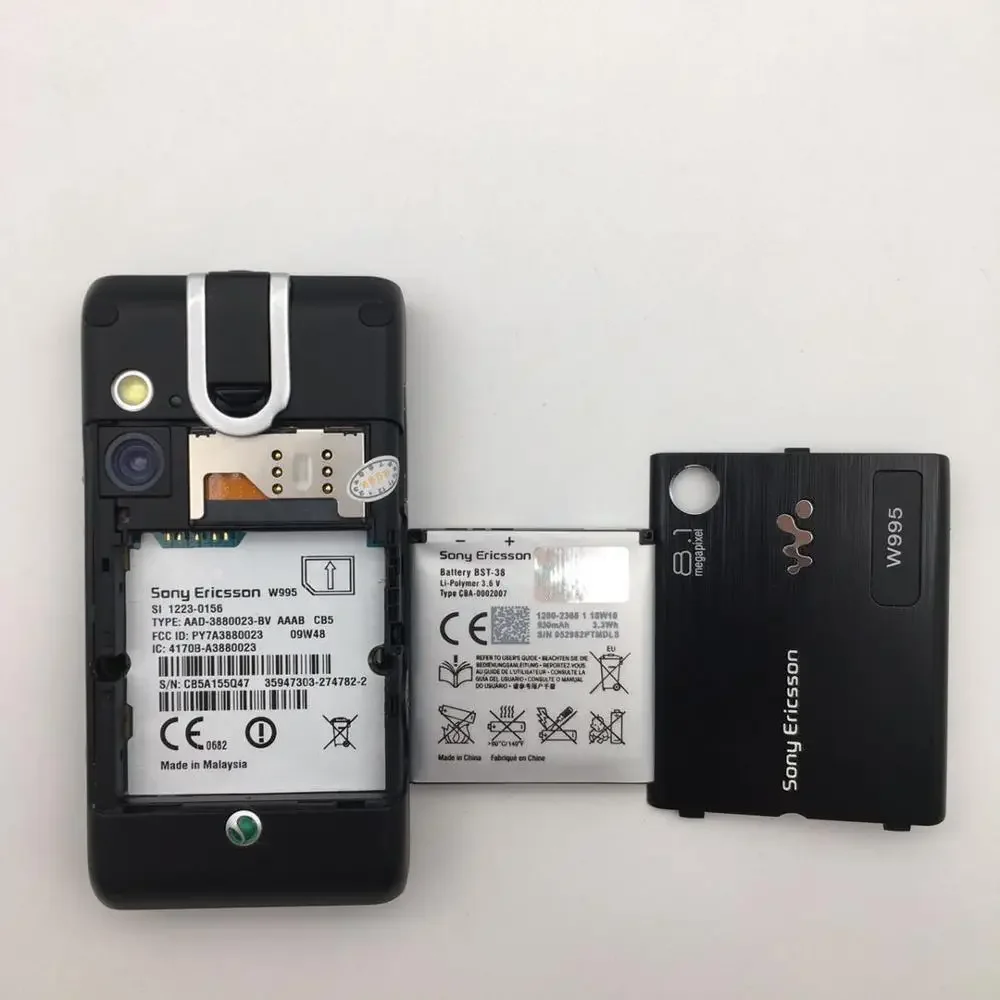 Sony Ericsson W995 Mobile Phone Slider Music phone 3G WIFI GPS Phone 5