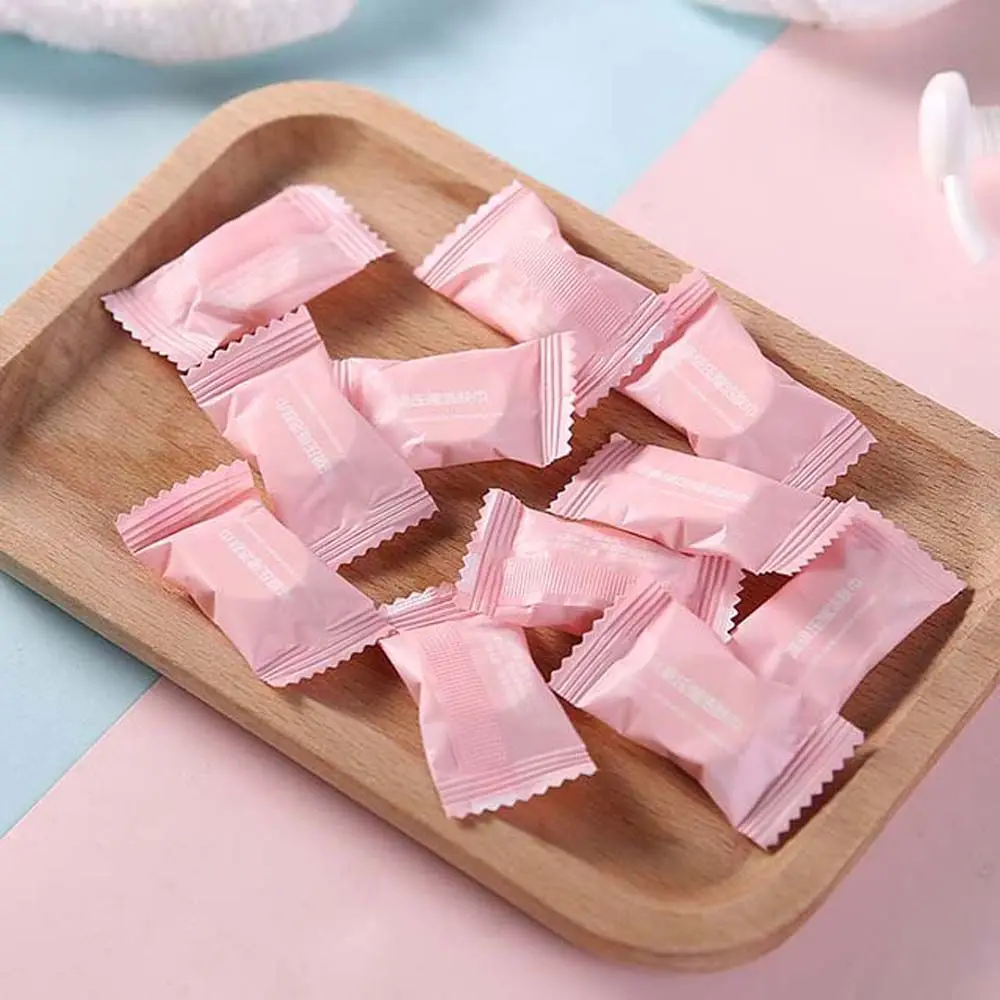 휴대용 물티슈 면 부직포 물티슈 일회용 타월 압축 페이스 타월 압축 세안 타월