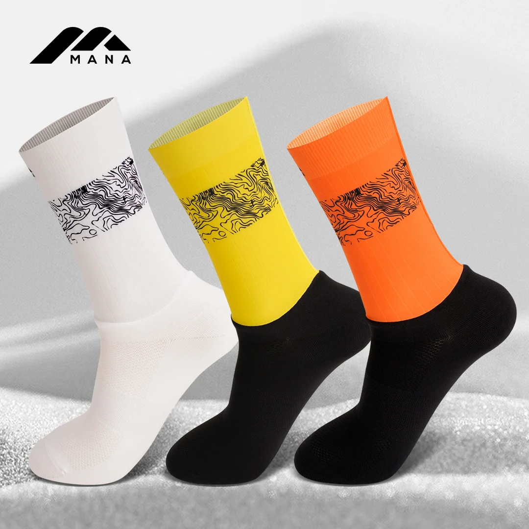 

MANA Cycling Socks Running Mens Womens for Hiking Riding Bike Triathlon Workout Pickleball Climbing Sports