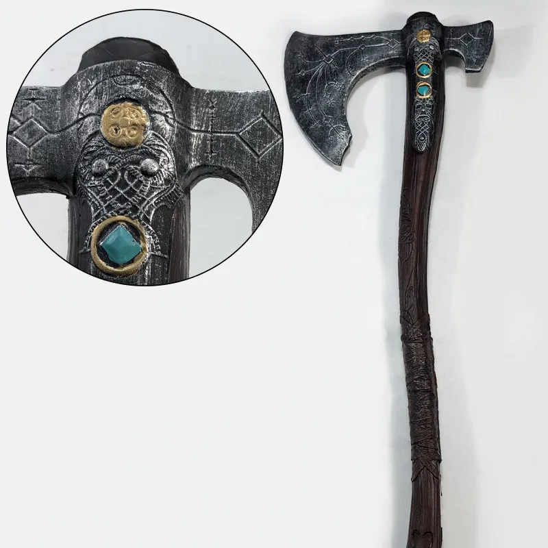 

God of War 4 Cosplay War Beast Ghost Axe Prop 1:1 Leviathan Weapon Role Playing Cos Pirate Ghost Axe PU Prop Model Toy Weapon